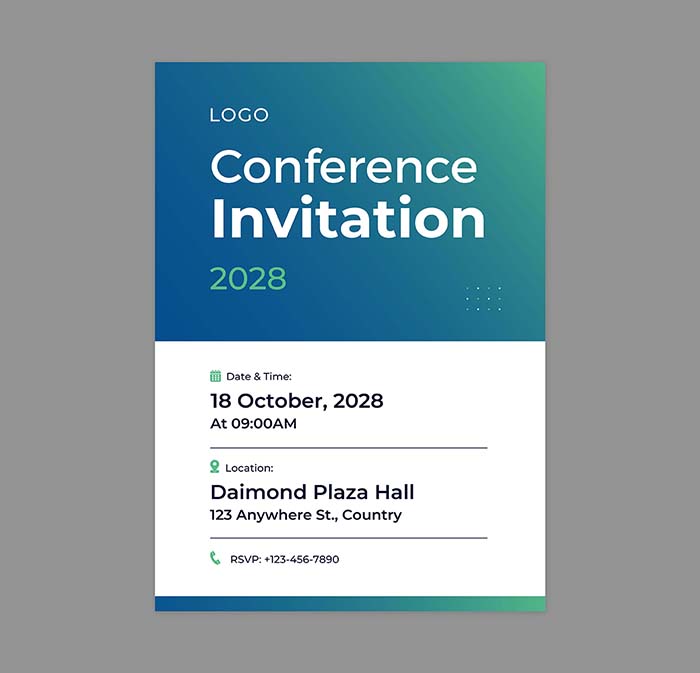 Blue Modern Business Invitation Virtual Invitation 2 copy