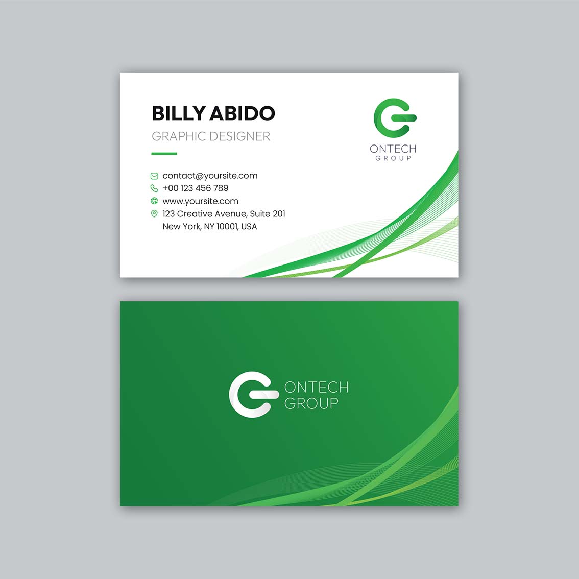 Business Card Template 85x55