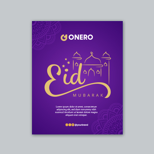 Eid Mubarak Poster. 3eps