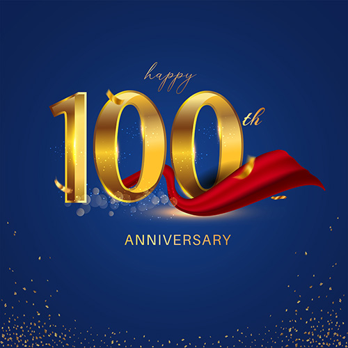 Happy 100th Anniversary Template