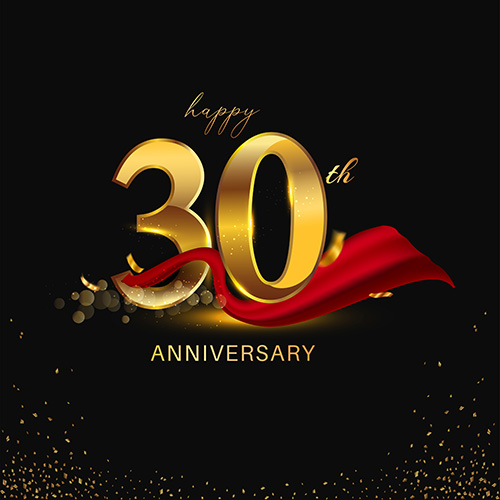 Happy 30th Anniversary Template