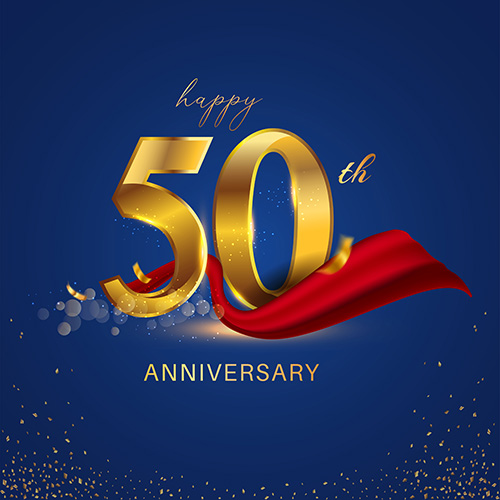 Happy 50th Anniversary Template