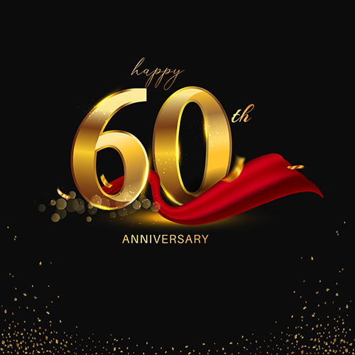 Happy 60th Anniversary Template