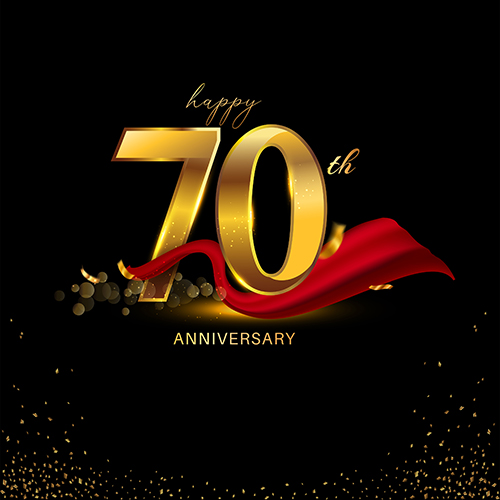 Happy70th Anniversary Template