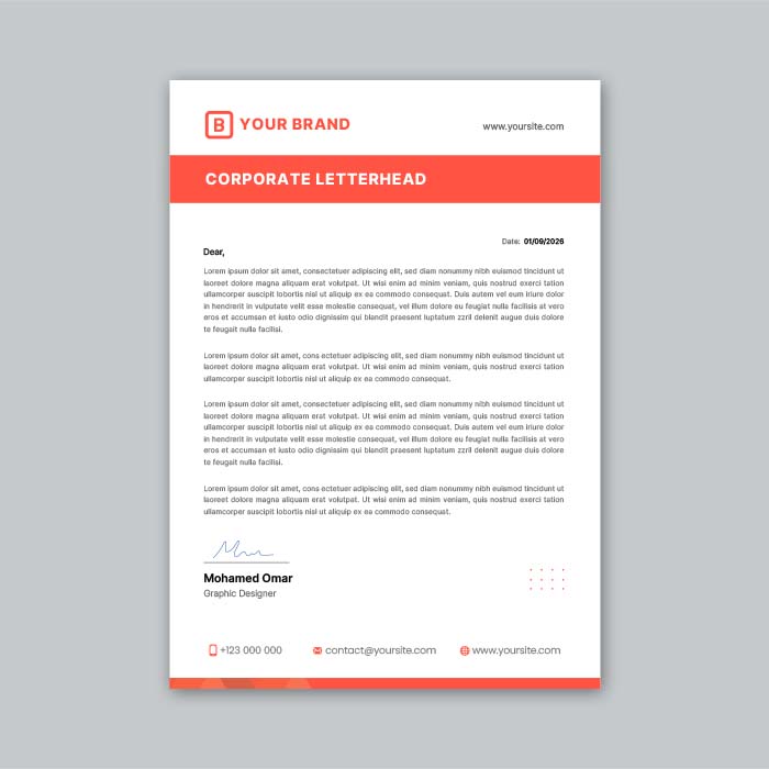 Letterhead Mockup copy