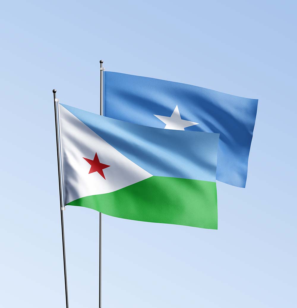 Somalia and Djibouti Flags Mockups 1